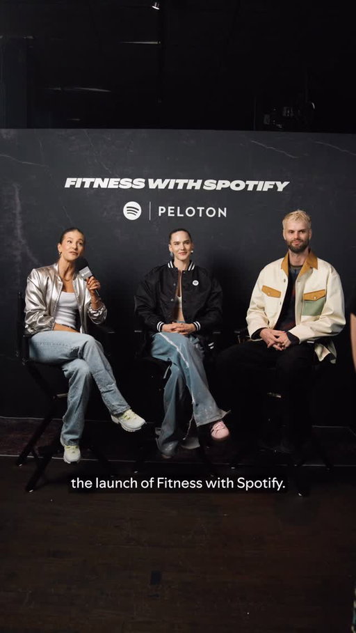 Workouts for the tour bus or the living room. An all new Artist Class with @sofitukker and @onepeloton instructor @rebeccakennedynyc is available for users in select available premium markets on Fitness with Spotify and on Peloton.