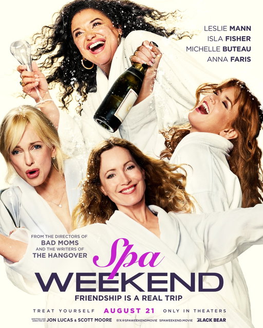 #spaweekend trailer coming tomorrow!

@lesliemann x @islafisher x @michellebuteau x @annafaris

from the directors of bad moms and the writers of the hangover

only in theaters august 21.