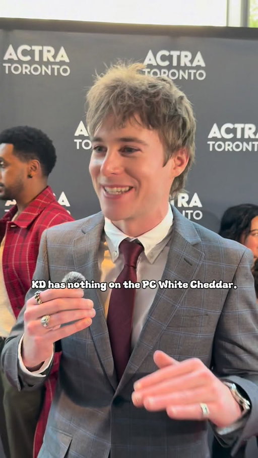 Asked the Heated Rivalry boys their go‑to comfort foods after a long day of filming and…

The official Heated Rivalry food groups are:

🍝 PC white cheddar mac & cheese
🍱 Giant sushi platter
🥩 Steak & broccolini

Science, don’t fact‑check this.
.
.
.
.
.
#HeatedRivalry #ActraAwards #ActraToronto #ComfortFood #RedCarpet