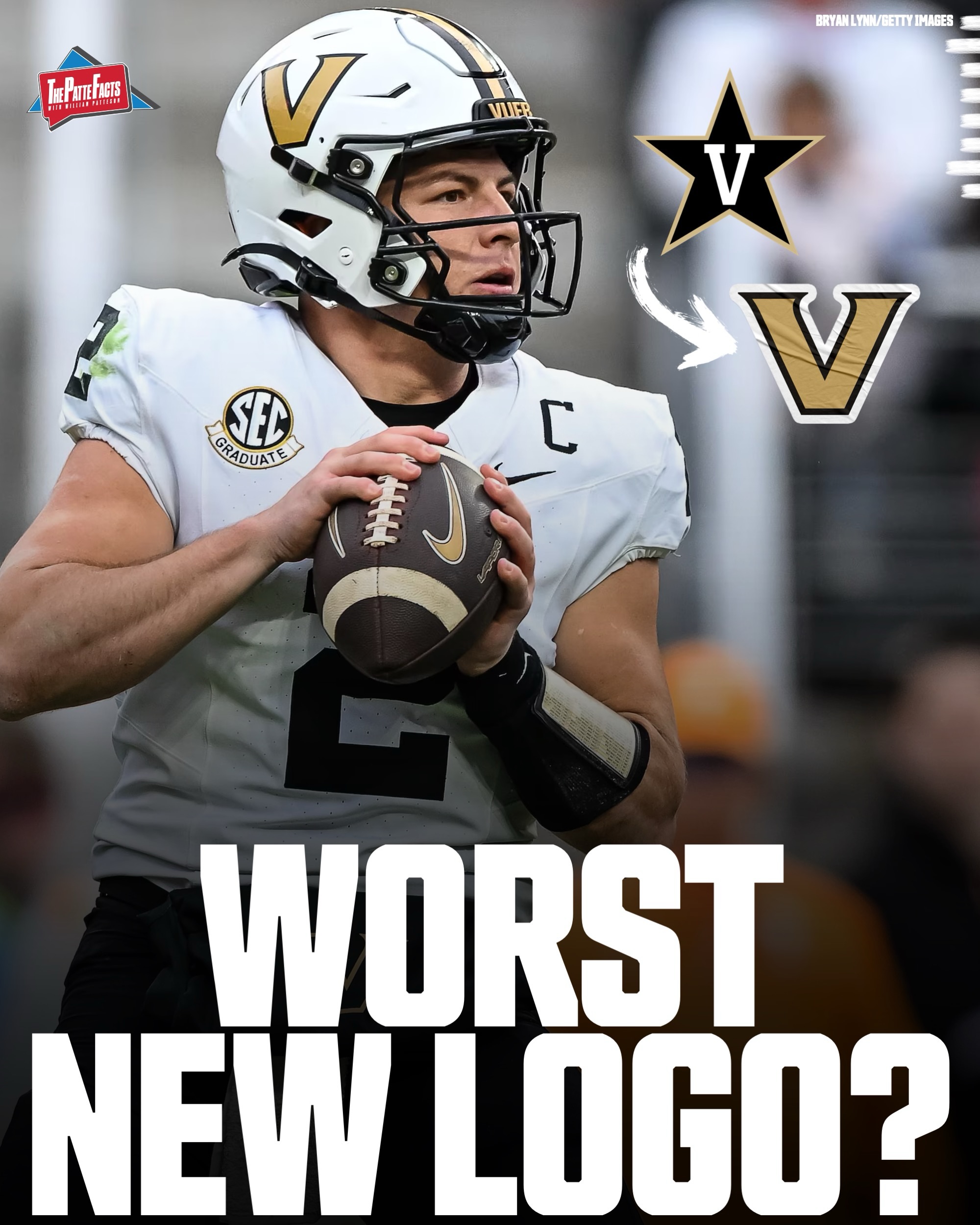 Vanderbilt Football is one of many teams that has changed their logo, but was it for the better? 🤔

Eight teams in college football have updated its logo within the past couple of years, and users online are asking which change is the worst.

Three teams have made noticeable logo changes, while some have been more subtle.

Texas Tech simplified its “Double T” logo for the 2026 season as part of a broader athletic brand refresh heading into the football season.

Vanderbilt replaced its longtime star logo with the standalone “V” in 2022 during a full athletics rebrand.

Charlotte unveiled a completely new “pickaxe” primary logo in July 2020 to modernize the athletic department’s branding.

The more subtle changes are almost like the schools wanted to recreate the “all he did was take a step back” meme, but are still worth noting.

Sam Houston updated its SH paw logo in April 2023 shortly before transitioning into Conference USA and the FBS level.

Virginia made a minor update to its crossed-sabres logo in 2020 by sharpening the lines and adjusting proportions.

Houston subtly modified its interlocking UH logo in 2023 with cleaner outlines and spacing adjustments.

Memphis refreshed its tiger-and-M logo in May 2021 to create a more modern and aggressive look.

UMass adjusted its block UMass logo in 2022 with updated beveling and cleaner typography.

Logo changes in 2026, for any brand identify, have pushed towards more modern styles and all of these fit that bill. 

Granted, some changes are more dramatic than others.

Which team had the biggest logo downgrade?🤔

Photo attribution on slides.

#collegefootball #cfb #cfb26 #cfb25