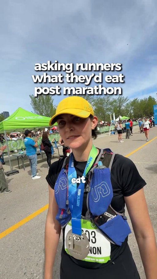 BUSINESS OPPORTUNITY!!! A local burger joint NEEDS to pop up post marathon 😂😂🍔🍔🍔 asking runners what they’d eat post @calgarymarathon