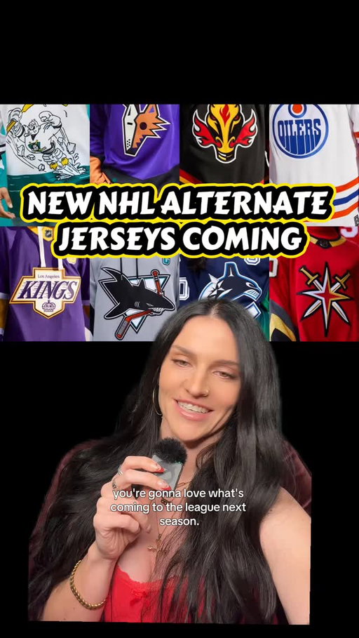 NEW ALTERNATE JERSEYS COMING NEXT SEASON: HOMETOWN REMIX FROM @nhl @fanatics 🖤🩶🤍 what do you hope to see from your favorite team? #NHL #hockey #hockeyfans #hockeyjersey #hockeylife