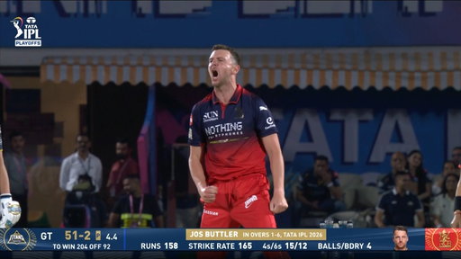Striking the best, in exactly the best way possible! 🎯

Bhuvneshwar Kumar 🤝 Josh Hazlewood ❤️

#TATAIPL | #Qualifier1 | #TheFinalLeap | #RCBvGT
