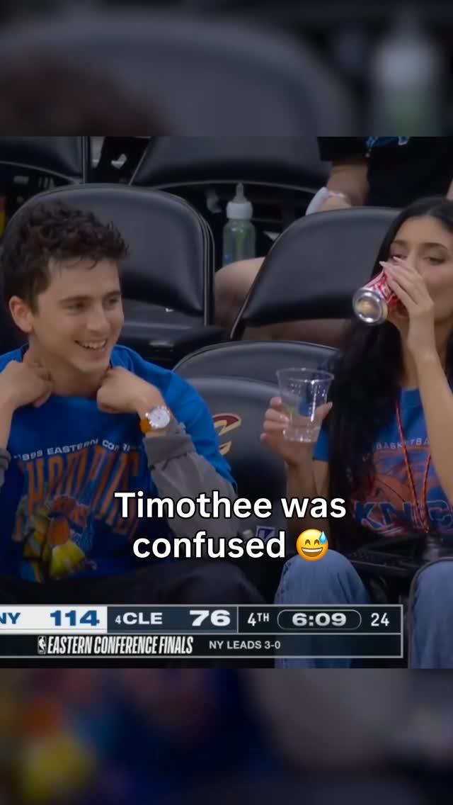 This interaction between Timothee and Kylie 😅