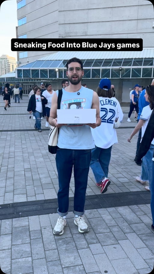 Sneaking food into Toronto Blue Jays Games Episode 1: Cake - What should I try to bring next? #toronto #torontobluejays #bluejays #mlb #mlbbaseball