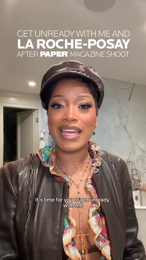 BE FREE PORES 🤣 Get unready with me after a day of glam for my @papermagazine cover shoot. Boo the glam was GLAMMINGGG but your girls skin gotta breatheeee - thanks to @larocheposayusa for that fresh clean feeling 🫧🫧🫧