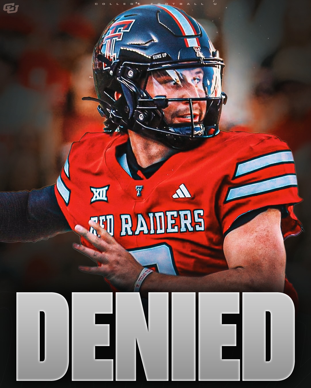 BREAKING: The NCAA has denied Texas Tech QB Brendan Sorsby’s request for reinstatement for the 2026 season😬

Sorsby recently completed a 35-day in-patient rehabilitation program for gambling addiction at Algamus in Goodyear, Arizona.

Sorsby’s College Football career is likely over…

Thoughts? ⬇️