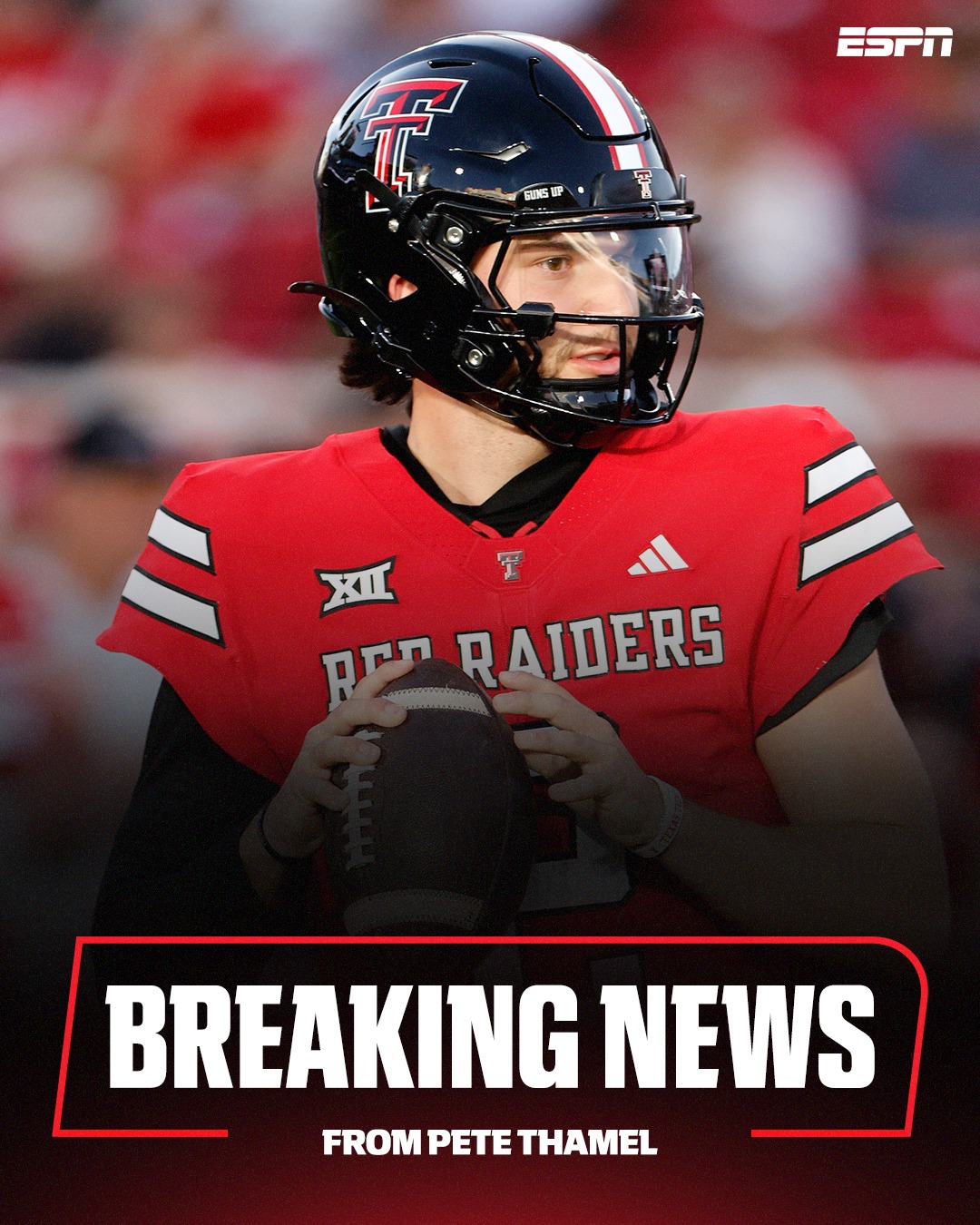 Breaking: The NCAA has denied Texas Tech QB Brendan Sorsby’s request for reinstatement for eligibility for the 2026 season, sources tell @petethamel.

Sorsby completed his 35-day in-patient rehab for his gambling addiction and will return to campus in the upcoming days. His court date is June 1 in Lubbock County.

Get breaking news alerts from Pete Thamel through the ESPN App at the link in bio 🔗