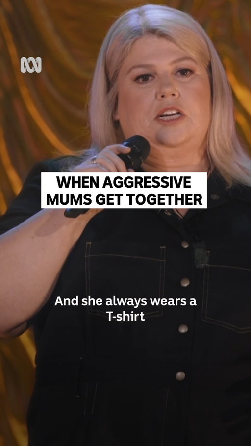 Always the most unhinged t-shirts 😭
 
Urzila - Stream now on ABC iview and Wednesdays 9:25pm on ABC TV.
 
#UrzilaABC #SchoolMums #Mums #AngryMums