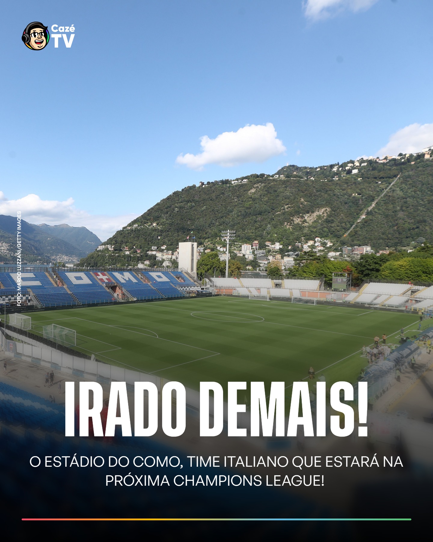 O ESTÁDIO DO COMO, TIME ITALIANO QUE SE CLASSIFICOU PARA A CHAMPIONS LEAGUE, É UMA LINDEZA E DIFERENTE! 😍

#futinter #Como #CoberturaCazéTV #cztv16