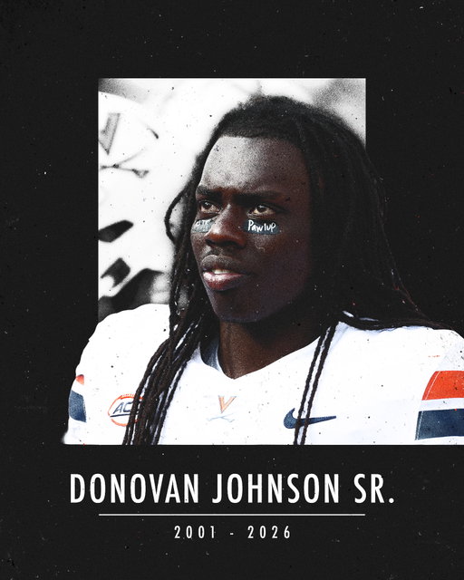 This past weekend, we lost a beloved member of our Virginia Football Family.

We celebrate the life and legacy of Donovan Johnson and send our heartfelt prayers and condolences to his family. 🕊️