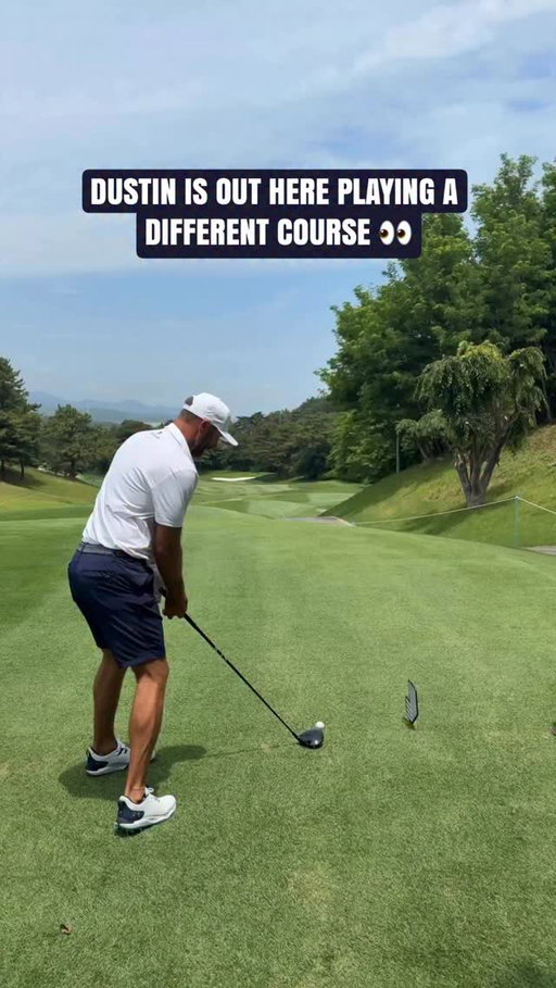 The most DJ thing ever… 😆 @dustinjohnsongolf
