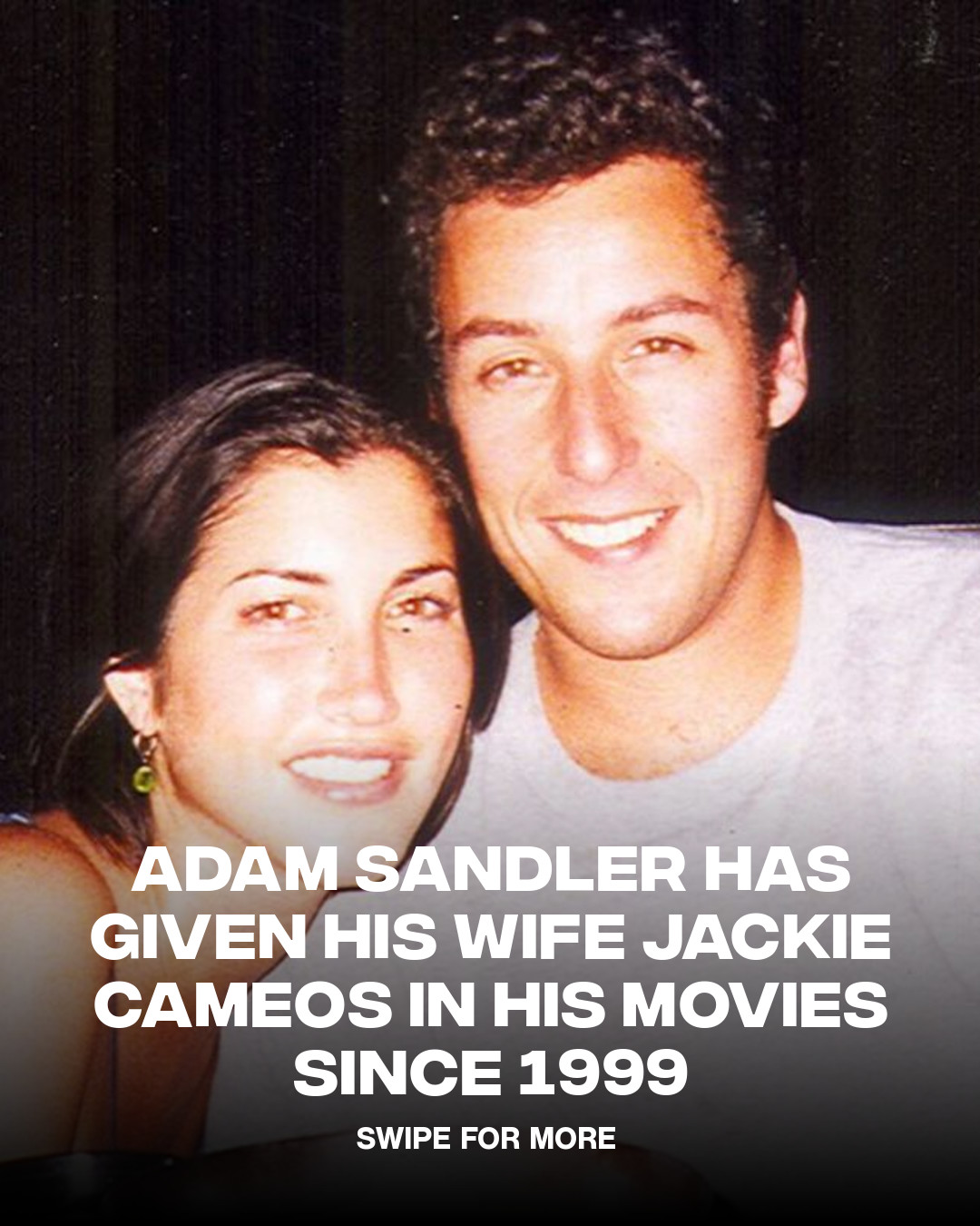 Since day one ❤️🎬
ㅤ
Adam Sandler has been giving his wife Jackie cameo appearances in his movies ever since 1999.
ㅤ
📷 Happy Madison / Adam Sandler