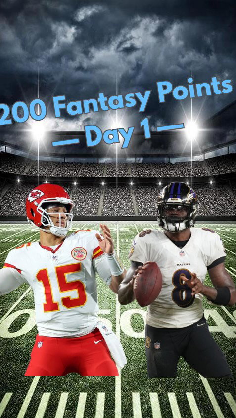 Trying to score 200 Fantasy Football points based on the 2025 NFL Season: Day 1 #acshear #nflfilter #fantasyfootball #200fantasypoints #nflchallenge