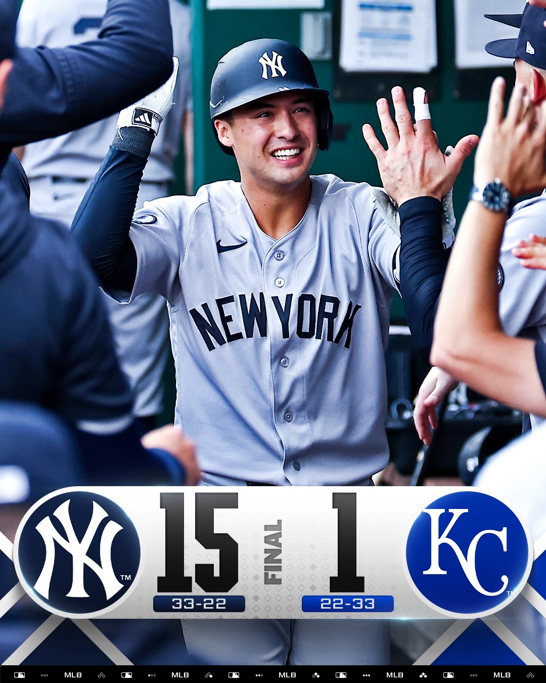 -All 9 Yankees starters collect 2+ hits for the first time in franchise history
-Pirates put up double-digits to win their 3rd straight
-Vaughn Grissom’s go-ahead grand slam leads the Angels to a W

Swipe for more of Monday night’s early winners!
