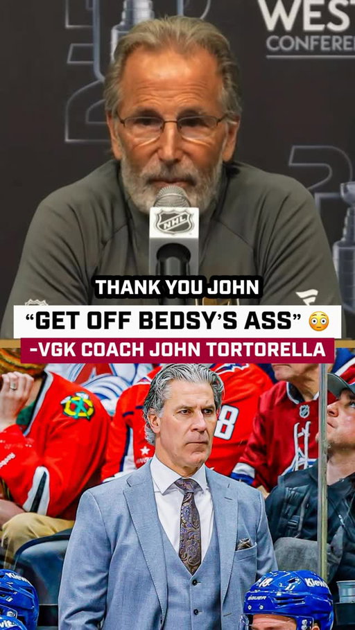 John Tortorella showed support to Jared Bednar as he left his media session 😂