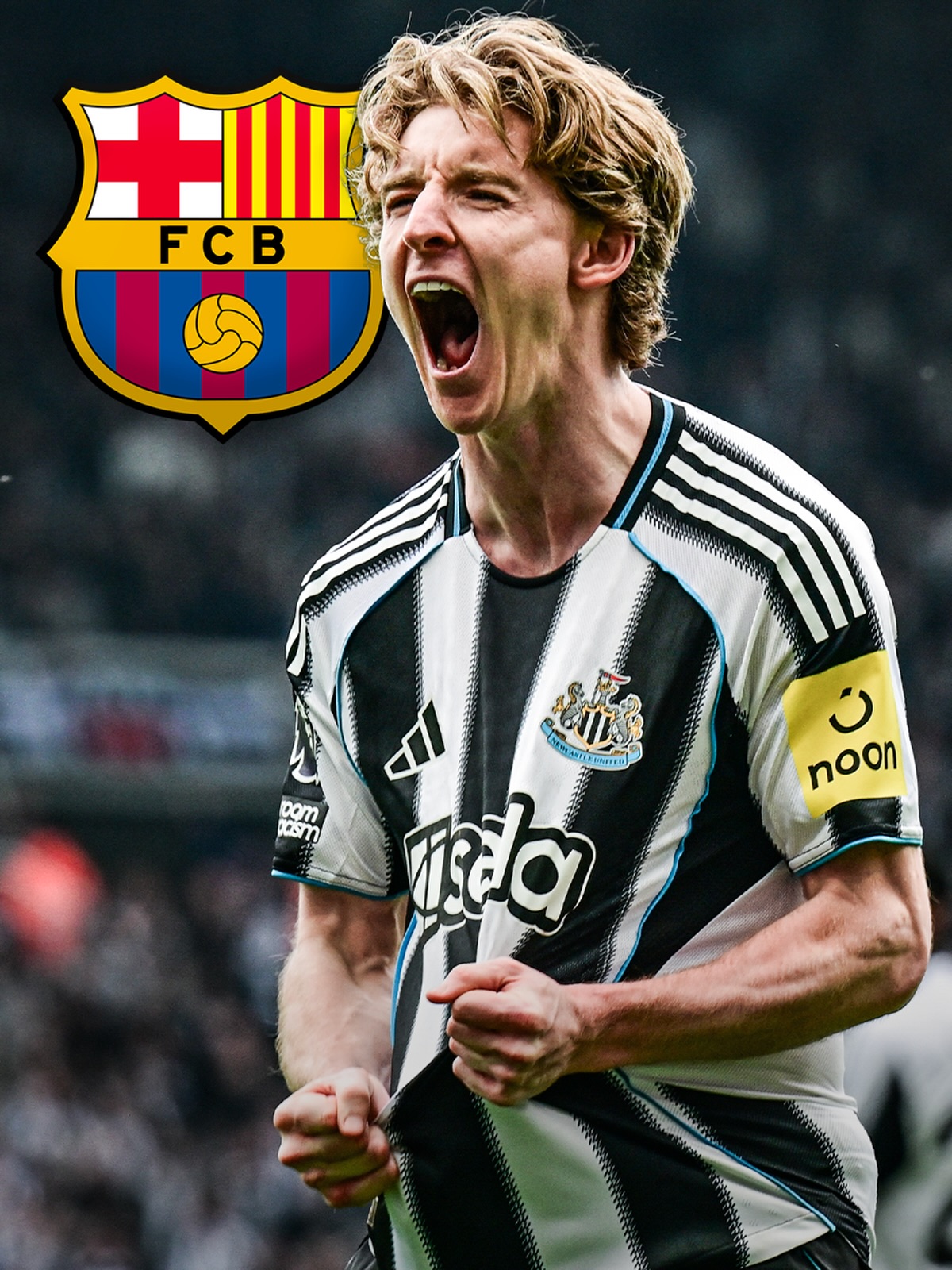 🚨 𝐁𝐑𝐄𝐀𝐊𝐈𝐍𝐆: Barcelona go 𝐀𝐋𝐋 𝐈𝐍 for Anthony Gordon, 𝐎𝐅𝐅𝐈𝐂𝐈𝐀𝐋 𝐓𝐀𝐋𝐊𝐒 underway with club and player 💣

Barça mission in England with director Deco was for Gordon…the player is open to a potential move, waiting on Newcastle.

𝐏𝐫𝐞𝐦𝐢𝐞𝐫 𝐋𝐞𝐚𝐠𝐮𝐞 𝐜𝐥𝐮𝐛𝐬 𝐚𝐧𝐝 𝐁𝐚𝐲𝐞𝐫𝐧 𝐚𝐫𝐞 𝐚𝐥𝐬𝐨 𝐤𝐞𝐞𝐧 — working behind the scenes on the deal in a 𝐁𝐀𝐓𝐓𝐋𝐄 for the winger.

Barça are gonna push, as @mundodeportivo report. 🔵🔴