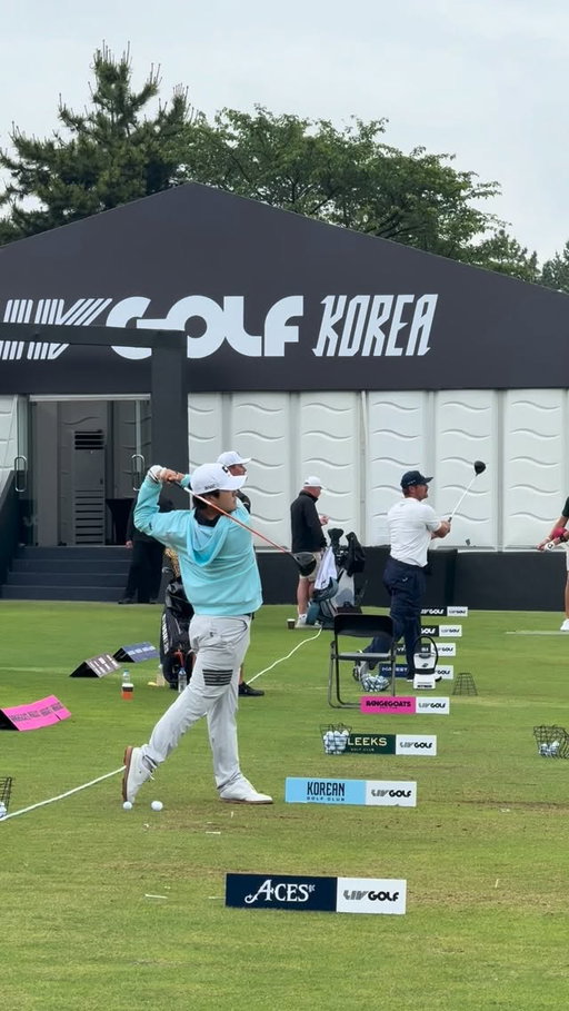 Last prep before we tee it up for LIV Golf Korea🔥