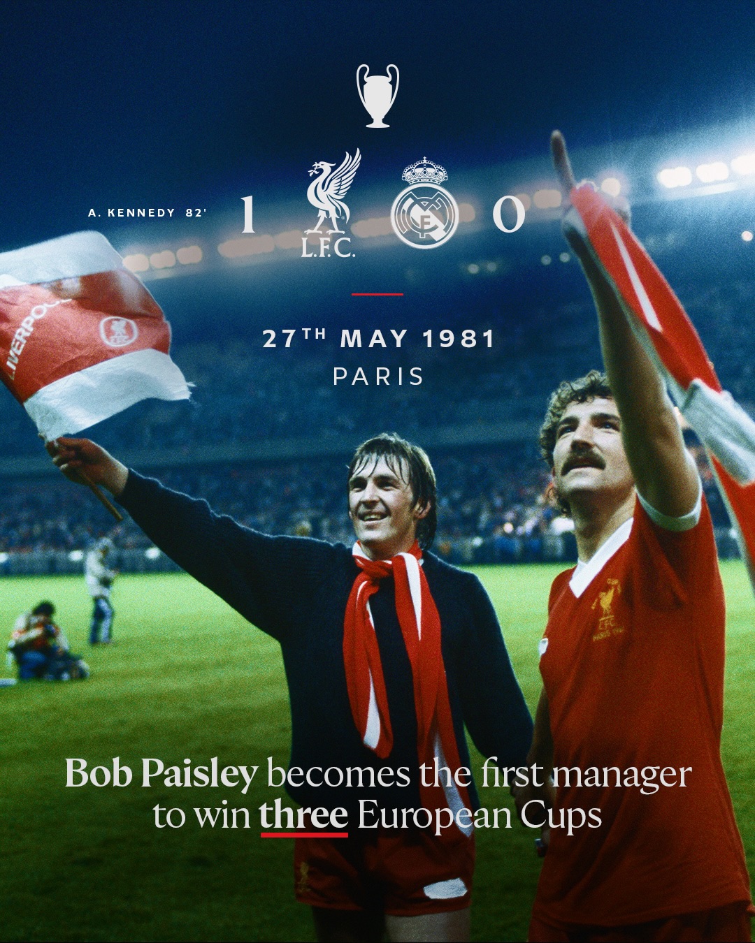 The story of how the Reds secured their third European Cup with a 1-0 win against Real Madrid in Paris 🎞️🏆