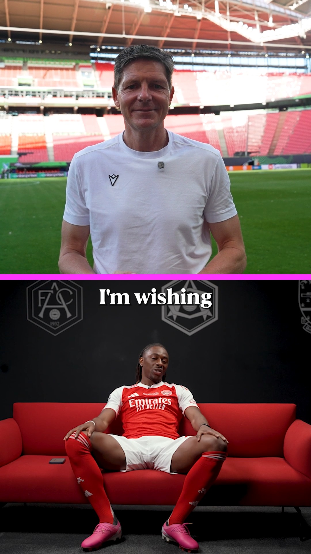 Eberechi Eze has a message for Crystal Palace and Oliver Glasner ahead of the Conference League final ❤️