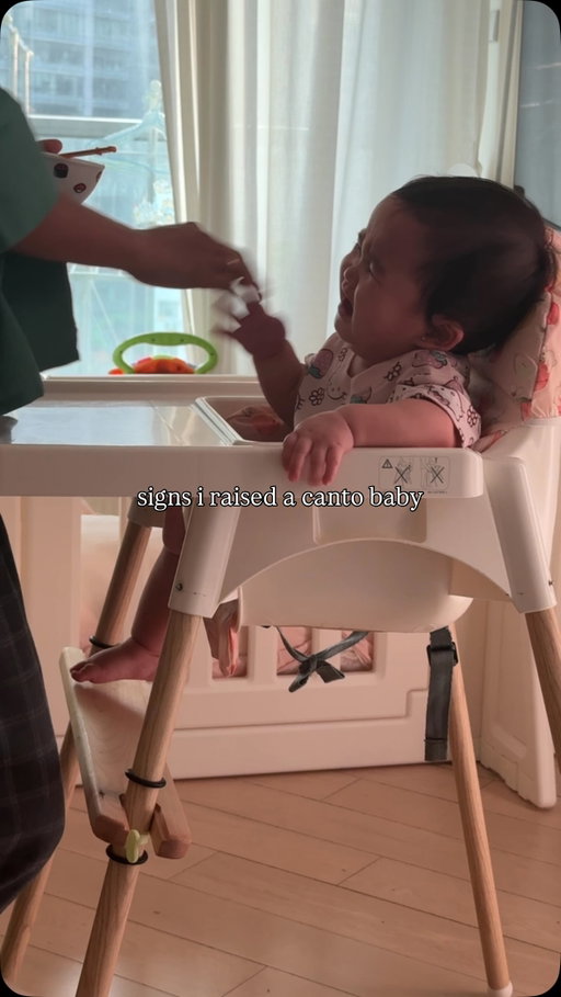 don’t worry, no baby was harmed in this video. she was protesting the high chair and being buckled in for dinner 🤗. 

#mom #babyfunny #canto #baby