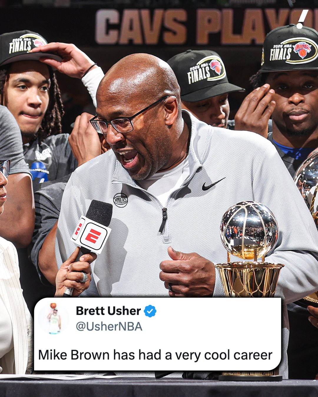 🏆 Two Coach of the Year awards
🏀 Four NBA titles as an assistant
🗽 First Knicks Finals trip since 1999

Mike Brown has really seen it all during his coaching career 👏