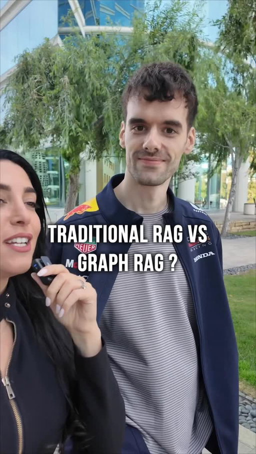 Traditional RAG vs Graph RAG explained in 60 seconds by Nacho Martínez ⚡

💡 Both pull external knowledge into an LLM. The difference is whether what comes back is isolated, or actually connected.

🔷 Traditional RAG chunks your docs, vectorizes each chunk, similarity search returns the top matches. Each piece stands alone.

🔷 Graph RAG organizes knowledge as a graph with edges between related items. Retrieval can follow those edges, so you get a match plus what it connects to.

Some implementations store chunks as nodes and pull in neighbors. Others build a graph of entities and their relationships pulled from your docs. Same idea, different units.

🏢 i recently got to visit the Oracle office and spend the day with their amazing devrel team going deep on the Oracle AI Database, learning about their agentic AI work, and doing hands-on workshops. SO much good stuff. One thing that genuinely blew me away was that the Oracle AI database has JSON Relational Duality. You store your data once and access it as both relational rows AND JSON documents. No sync, no duplication 🔥

📚 Nacho Martínez (Data Scienctist Advocate at Oracle) shared a fantastic open source AI Developer Hub the team’s been building, includes notebooks on agentic RAG with hybrid search, RAG with evals, RAG zero-to-hero, and more.

💻 Comment ✨DEVELOPER✨ and I’ll DM you the link to repo to start building