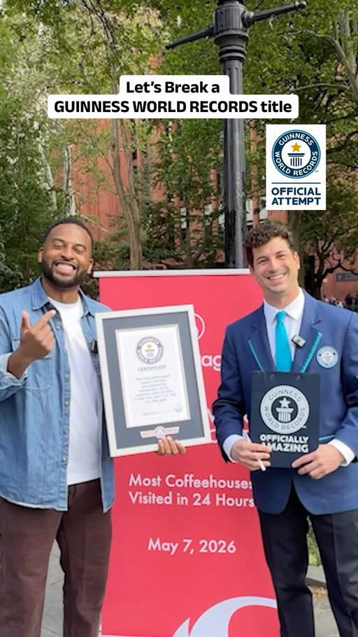 We just broke a @Guinnessworldrecords! 

Most coffee shops visited in 24 hours with some help from @SnapdragonOfficial to not only bring this day to life but also document my journey with the #HP OmniBook 3 powered by #SnapdragonXSeries! The record to beat was 58 and we visited 60 cafes! Thank you for all the friends, followers, coffee shops and strangers that helped us reach the finish line🙌🏾
Should we break another?! 

#worldrecord #coffeeshop #SponsoredBySnapdragon