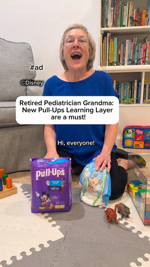#ad Retired Pediatrician Grandma: new Pull-Ups with Learning Layer are amazing! Help your child succeed with @pullups! #PullUpsPartner