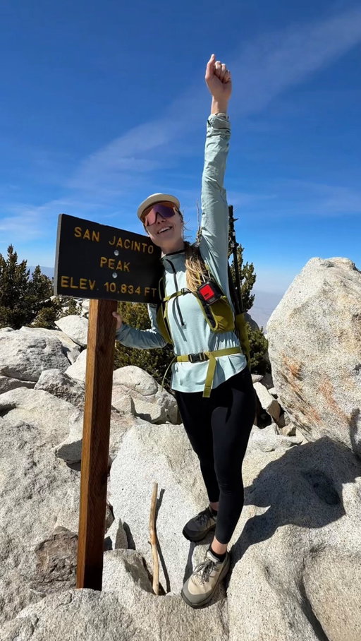 The tiniest little woohoo at the end 😳#ColumbiaPartner 

The Cactus to Clouds challenge is a super dangerous and strenuous hike in Palm Springs where you go from the desert floor to the summit of San Jacinto Peak in a single push!! It gains over 10,000 feet of elevation in roughly 20+ miles and is considered one of the toughest day hikes in the U.S. 

ngl, when I first mentioned to Sentry that I wanted to attempt to do Cactus to Clouds I was KIND OF kidding.  The most elevation we had ever gained in a day was 7,000 ft soooo 10k seemed extremely daunting 

But if you know anything about Sentry, once he gets inspired there is no stopping him and within ONE WEEK of even mentioning it, we were on our way to Palm Springs 🙃

We started the hike at 4 am to try and get to higher elevation before the sun got too high because t he BIGGEST danger on this hike is the relentless desert HEAT.  Plus with along with the lack of water sources on the trail (there’s no water for the first 10 miles/8,000 ft elevation gain), timing and prep is HUGE when going to attempt it!! 

We carried 4L of water each, and both were wearing our @columbia1938 diamond peak pro sun hoodie for some sun protection on our skin!  It has a UPF of 50 and also has omni freeze technology that actually helps to COOL you down while hiking in prolonged heat!!!!

This was one of the longest and hardest days we’ve had in the mountains in a very long time and it felt so good to check this one off the list!!!

‼️‼️‼️ I cannot disclaim enough how DANGEROUS of a hike Cactus to Clouds is.  It has with very real and potentially life threatening risks, especially in the heat.  It should only be attempted by experienced hikers who are well-prepared, properly trained, and understand the conditions.

#EngineeredforWhatever #cactustoclouds #sanjacinto #hiking