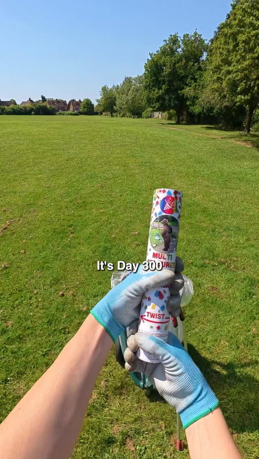 1 follow = 1 litter picked 🥳 Day 300 - Litter picking challenge 🚯