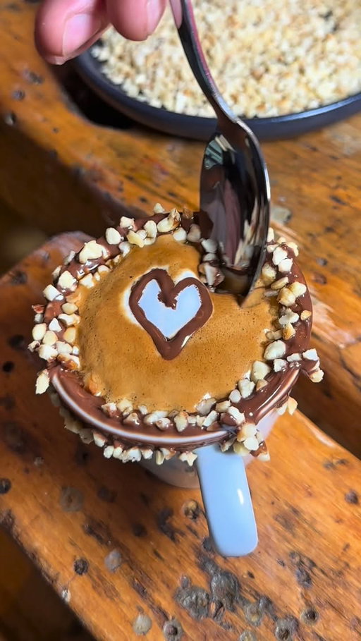 The best hazelnut espresso Machiato☕️🤪#espresso