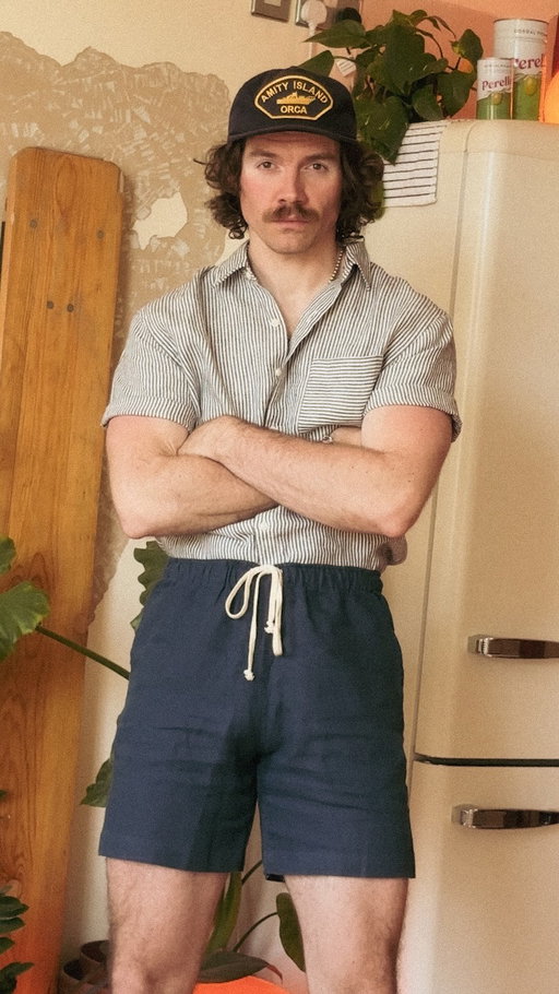 Beating the heat in some lightweight linen bits from @alexcrane. 

The Ola Shirt, Sun Tee, and Bo Shorts. An easy, breezy trifecta of all-natural fibers.