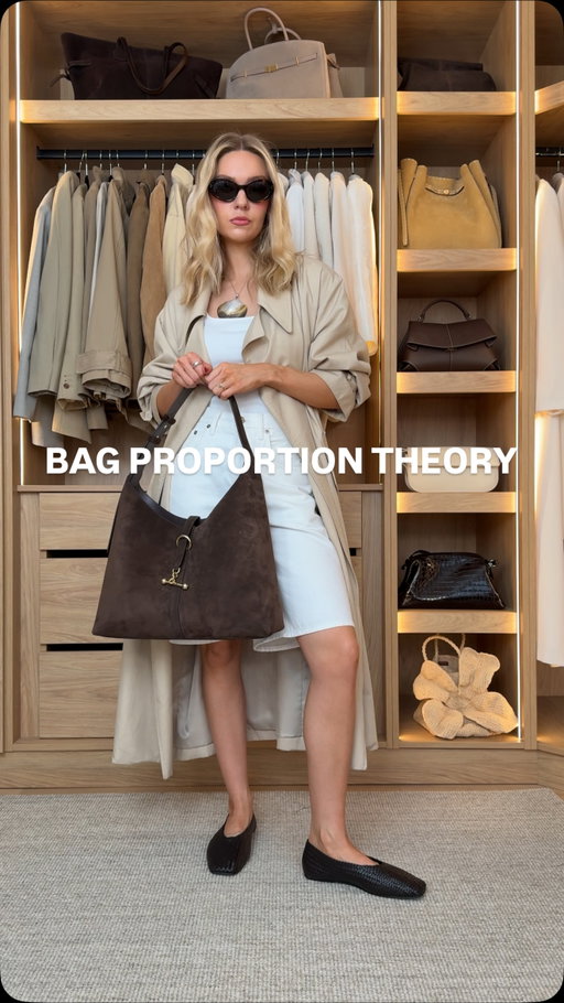 Ad. Demonstrating my Bag Proportion Theory with a little help from @strathberry 🤍