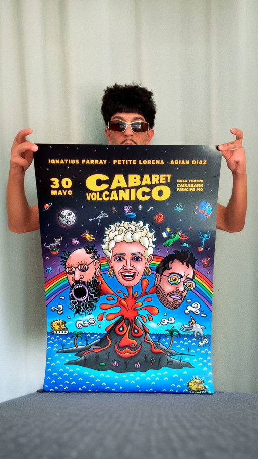 Con tanta belleza normal que salga un dibejo bonito… Ha sido un placer diseñar este cartel para estos tres grandes de la comedia @ignatius_farray @petite_lorena @abian.diaz 

⚠️ CABARET VOLCÁNICO ⚠️ 

Este sábado en Madrid un show único que no te lo cuenten