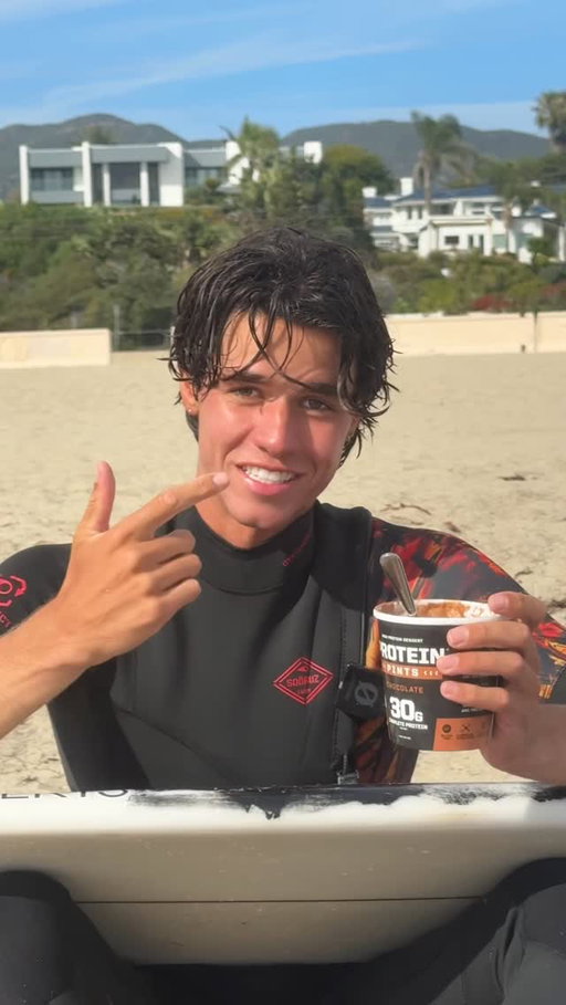 @proteinpints is my favorite ice cream and perfect for my post-surf recovery #proteinpintspartner