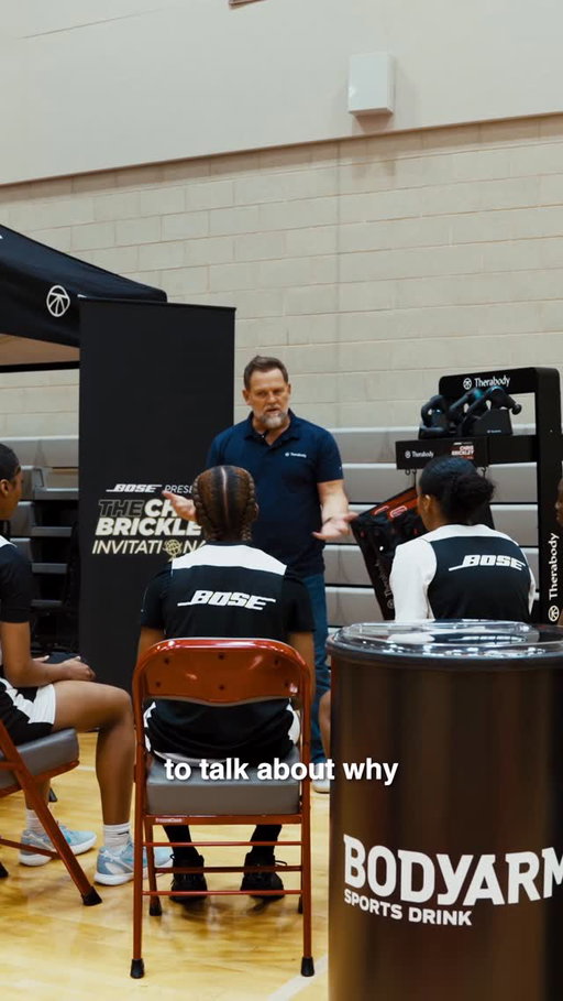 Back for Year 4 at the @brickleyinvitational , putting in the work on the floor and helping the next generation of athletes prepare, perform, and recover‼️ 🏀