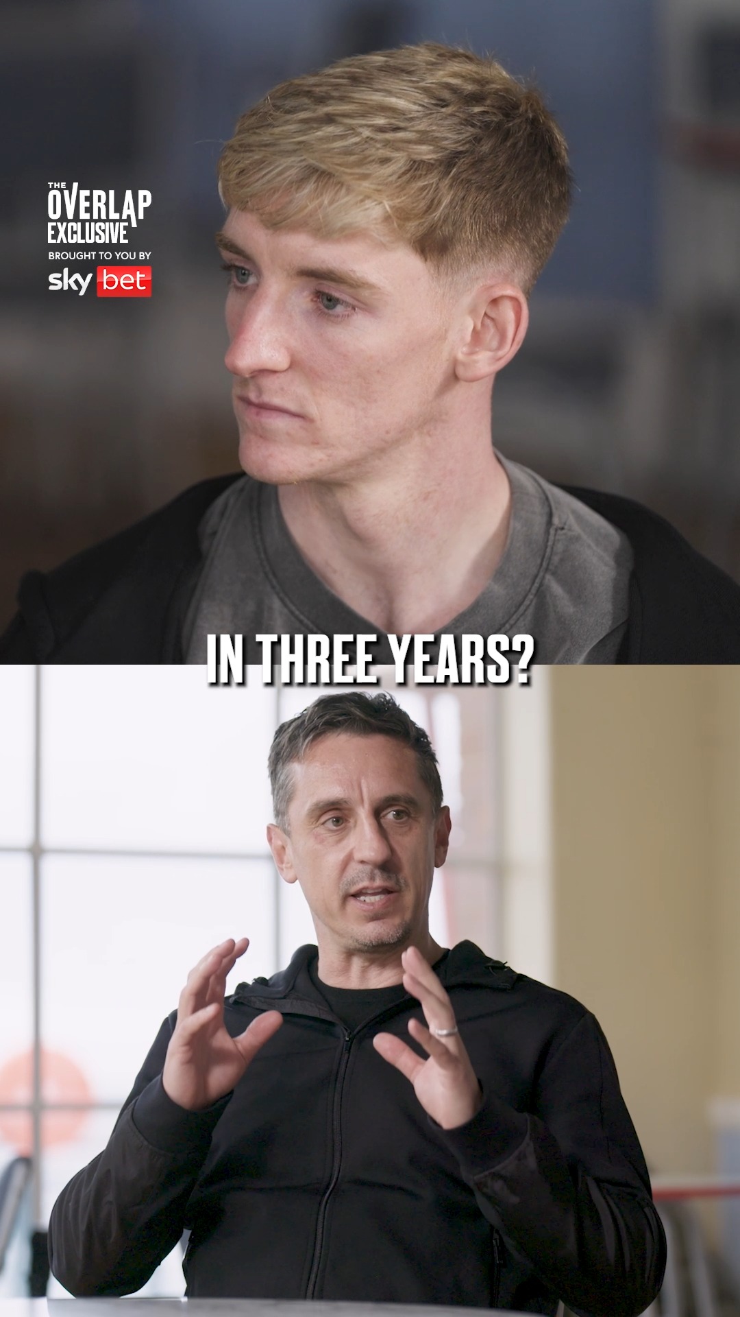 Back in 2024, Gary asked Anthony Gordon where he wanted to be in three years… 👀 🏆

Now he’s on the verge of joining Barcelona! 🇪🇸