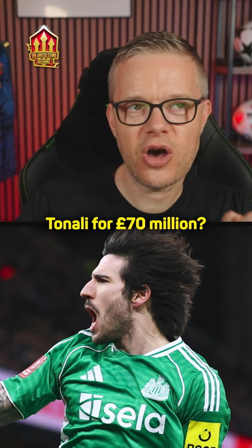 "You can bloody well guarantee, when we knock on the door, the price is going to be AT LEAST £90 million!" 💰

How much do you think Newcastle would sell Sandro Tonali for? 👇

#mufc #tonali #goldbridge