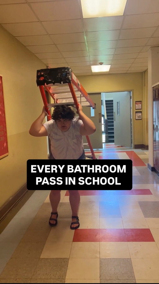The skit also works as a bathroom pass #americanhighshorts #highschool #bathroom #comedy #skit