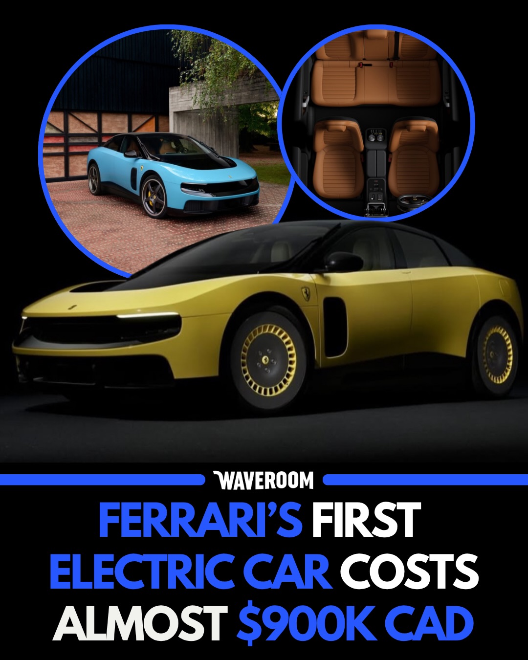 Ferrari officially revealed their first-ever fully electric vehicle, the “Ferrari LUCE” — with a reported price tag of nearly $900K CAD 😳🏎️⚡️

Some people are calling it futuristic… others are saying Ferrari lost the plot 👀

Follow @waveroom.toronto for more Toronto content! DM us your videos/photos to be featured on the page!

We aim to keep our space respectful. Hate/racism comments are not tolerated and will be removed to the best of our capabilities.

🏷️ #waveroom #waveroomtoronto #toronto #canada #mississauga