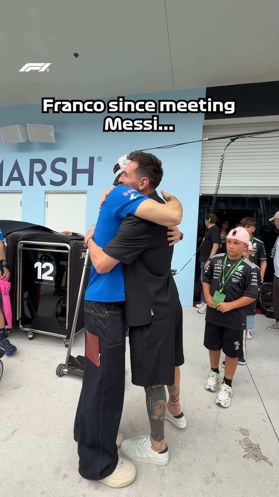 Call that another assist for Lionel Messi 😏🇦🇷

#F1 #Formula1 #CanadianGP @francolapinto @alpinef1team