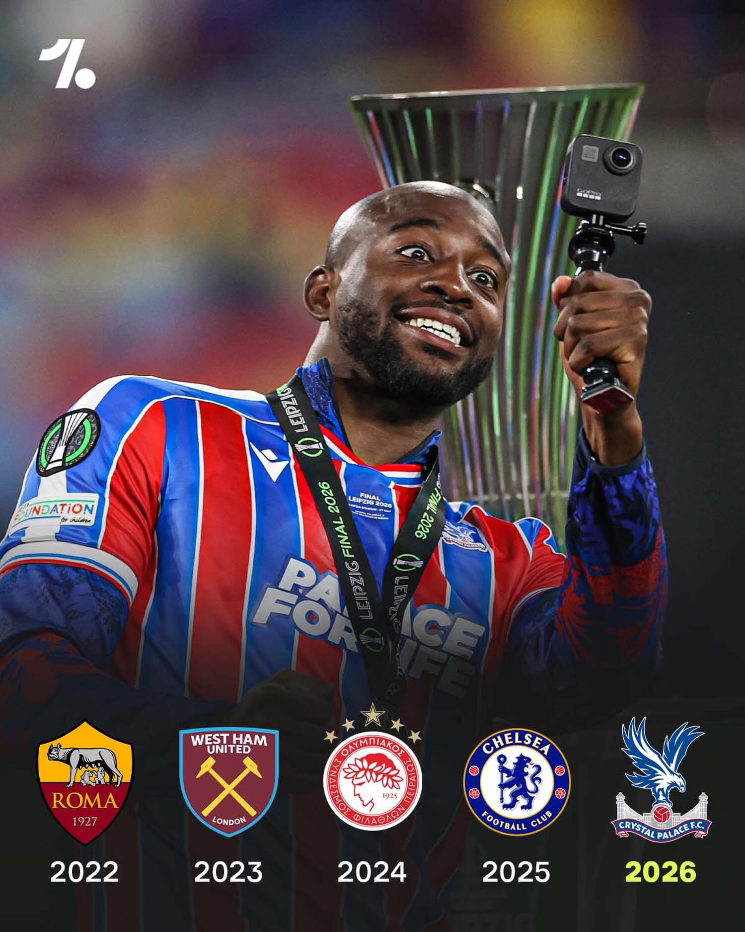 Crystal Palace make it three English Conference League winners in the past five seasons 🏴󠁧󠁢󠁥󠁮󠁧󠁿🏆