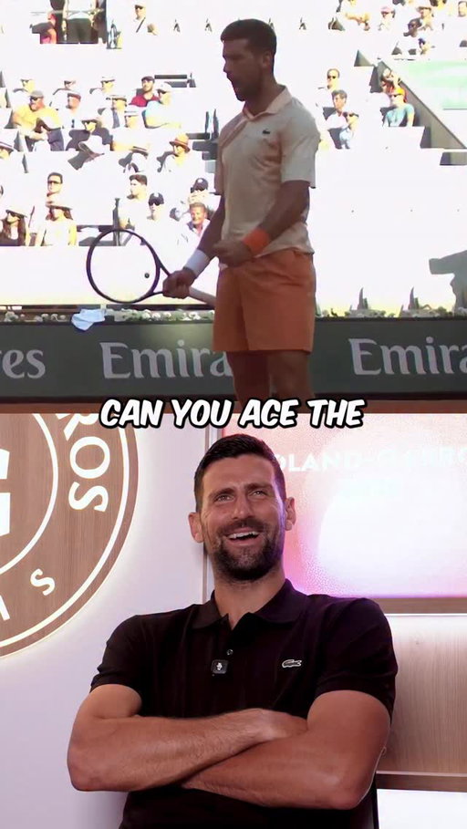 CAN NOVAK DJOKOVIC ACE THE NOVAK DJOKOVIC TRIVIA?! @djokernole 💨 🎾