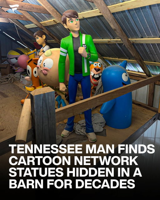 He found a barn full of lost Cartoon Network history 😱

Collector @triplec_toys_and_collectables spotted a wild Facebook Marketplace listing that led to a barn loft packed with original Cartoon Network display statues from the network’s Atlanta headquarters.

Most of these oversized pieces were never sold to the public, originally created to decorate Cartoon Network’s offices during the channel’s peak 2000s era before quietly disappearing over the years.

After seeing the listing, the collectors rented a U-Haul, made the trip, and spent hours pulling the statues out of the loft and bringing them home.