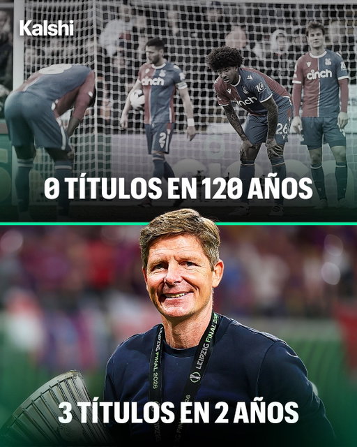 🏆🇦🇹¡PARTE DE LA HISTORIA DEL PALACE! Oliver Glasner volvió a llevar al Crystal Palace a lo más alto con la conquista de la Conference League.

Pasó de dirigir a un equipo acostumbrado a pelear media tabla a un equipo con sus primeros títulos mayores en 120 años de historia.

Un cambio de era firmado por el estratega austriaco.