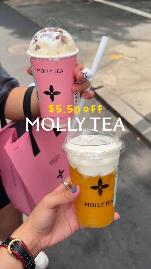 ‼️$5.50 OFF MOLLY TEA‼️**Boston only**

follow @viviandfoodie for more deals in Boston✨

NO this isn’t a false alarm

if you download the Hungry Panda app, you get $5.50 off for Molly Tea. that’s almost free (lol emphasis on almost :p)

just use code “BOSMOLLY5” and the discount will go straight to your account. you order your drink for pick up and tada!! everything is paid through the app so you get your drink for cheaper and it’s ready by the time you get there 

I’ve never used Hungry Panda before but I already have soooo many deals to use. we love discounts!!!!

#boston #newengland #tea #chinatown #asianfood deals in boston, cheap eats in boston, chinatown food, boba tea, things to do in boston, boston chinatown