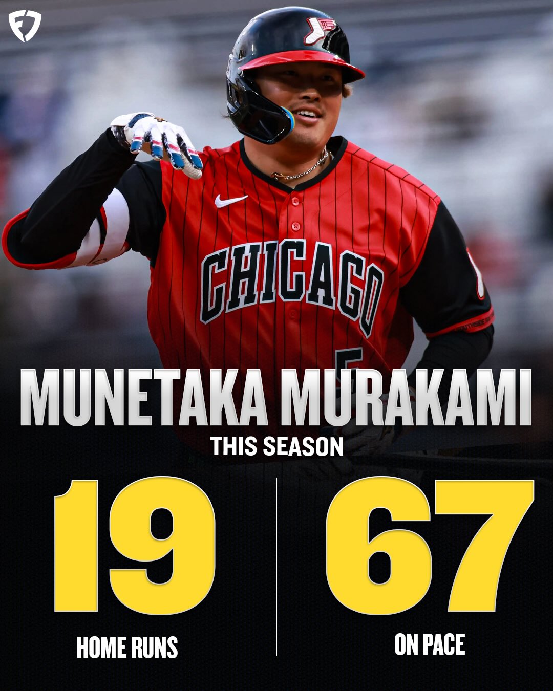 Munetaka Murakami is on pace for a record-breaking rookie year 😤

#Baseball | #WhiteSox | #Chicago | #MLB | #HomeRun