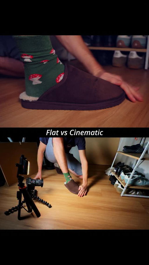 When I made this reel with regular shoes it was my first reel which blew up on social media and got to 500k views in couple of days. 

I re-created this version as a satire.

Hope you like my mushroom socks. 

The difference between two lights is subtle yet noticeable. 

Follow for more!

#cinematic #contentcreation #camera #video #content