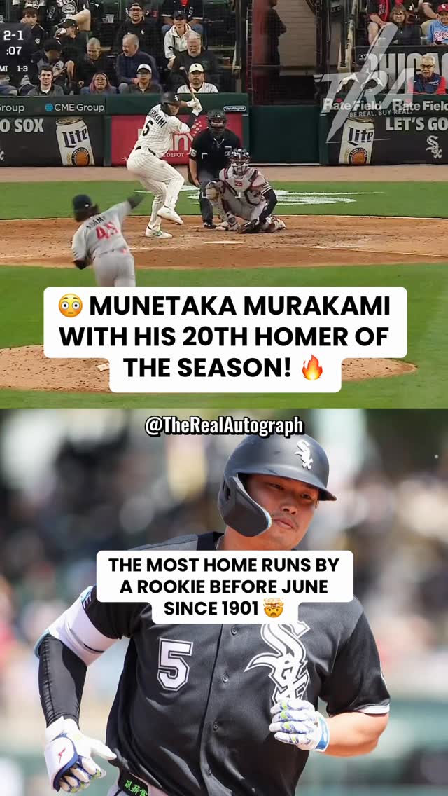 MUNETAKA MURAKAMI IS A FLAMETHROWER. 🔥😳 

#MLB #baseball #homerun #whitesox #chicagowhitesox